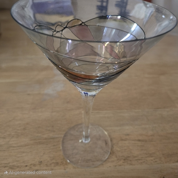 Partylite Mosaic Glassware - Large Bowl, Wine & Martini Glasses, Votive Holders - Picture 6 of 9